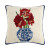 Chinoiserie Holiday Christmas Amaryllis Hook Pillow
