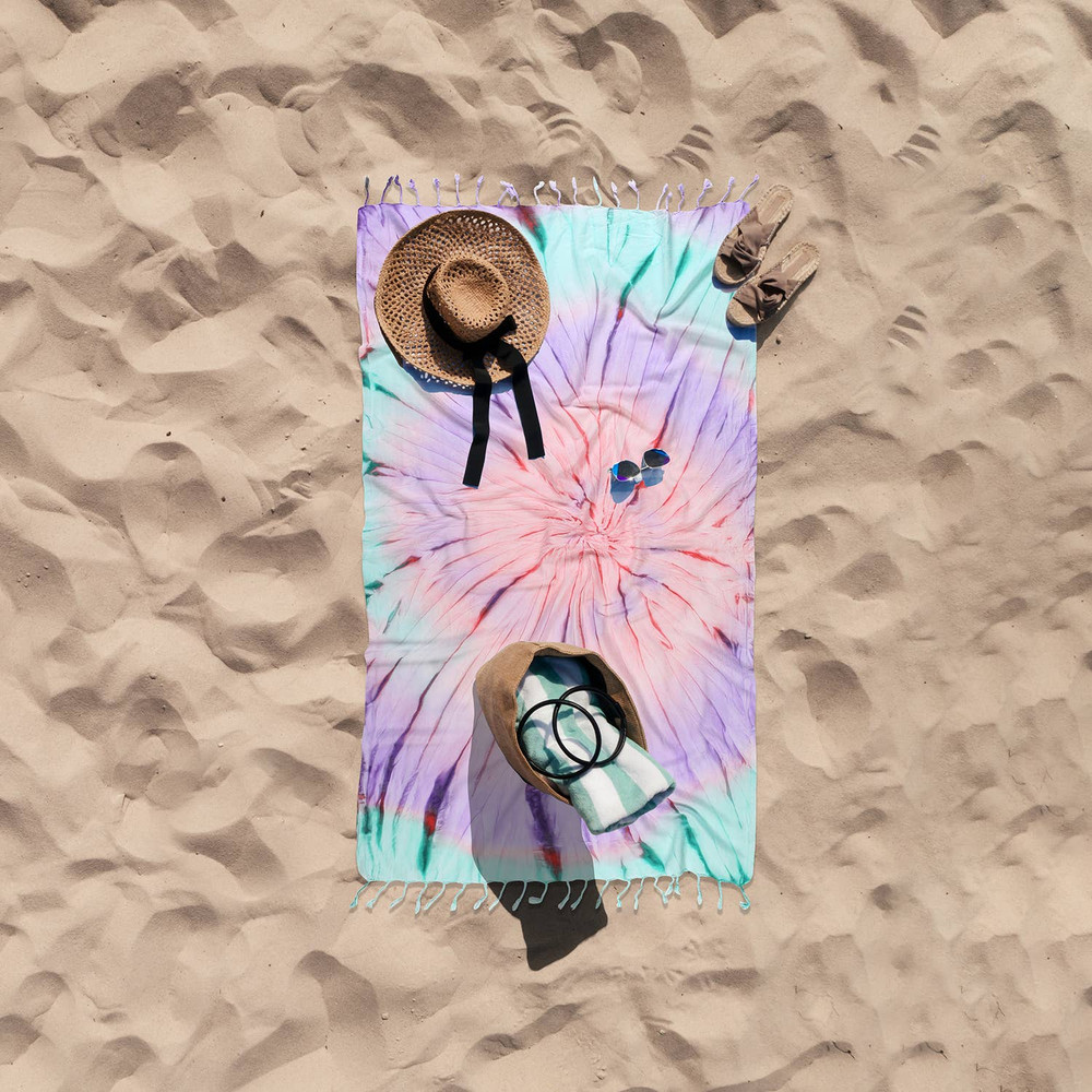 Tie Dye Pestemal Turkish Beach Towel