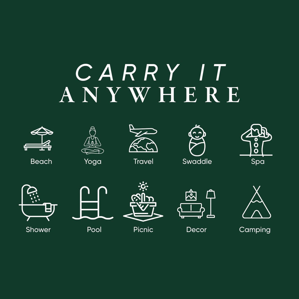 London Raised Terry Towels Turkish Cotton 36x66" Hammam Sauna Thick Pool Spa