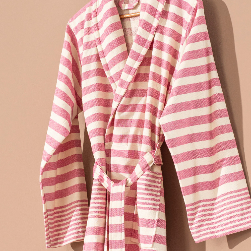 Andalusia Bathrobe Turkish Cotton Light Weight Terrybacking