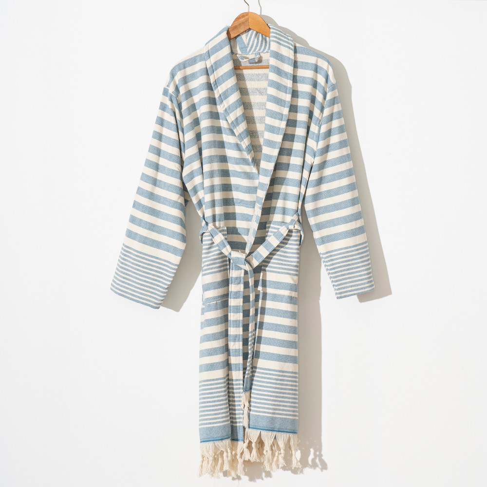 Andalusia Bathrobe Turkish Cotton Light Weight Terrybacking