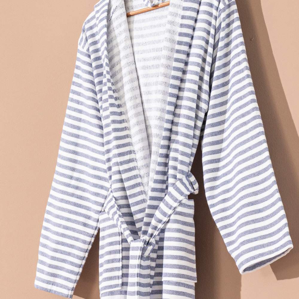 Capri Bathrobe Turkish Cotton Light Weight Terrybacking
