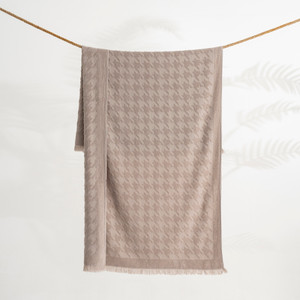 Houndstooth Stonewashed Raised Terry Turkish Towels