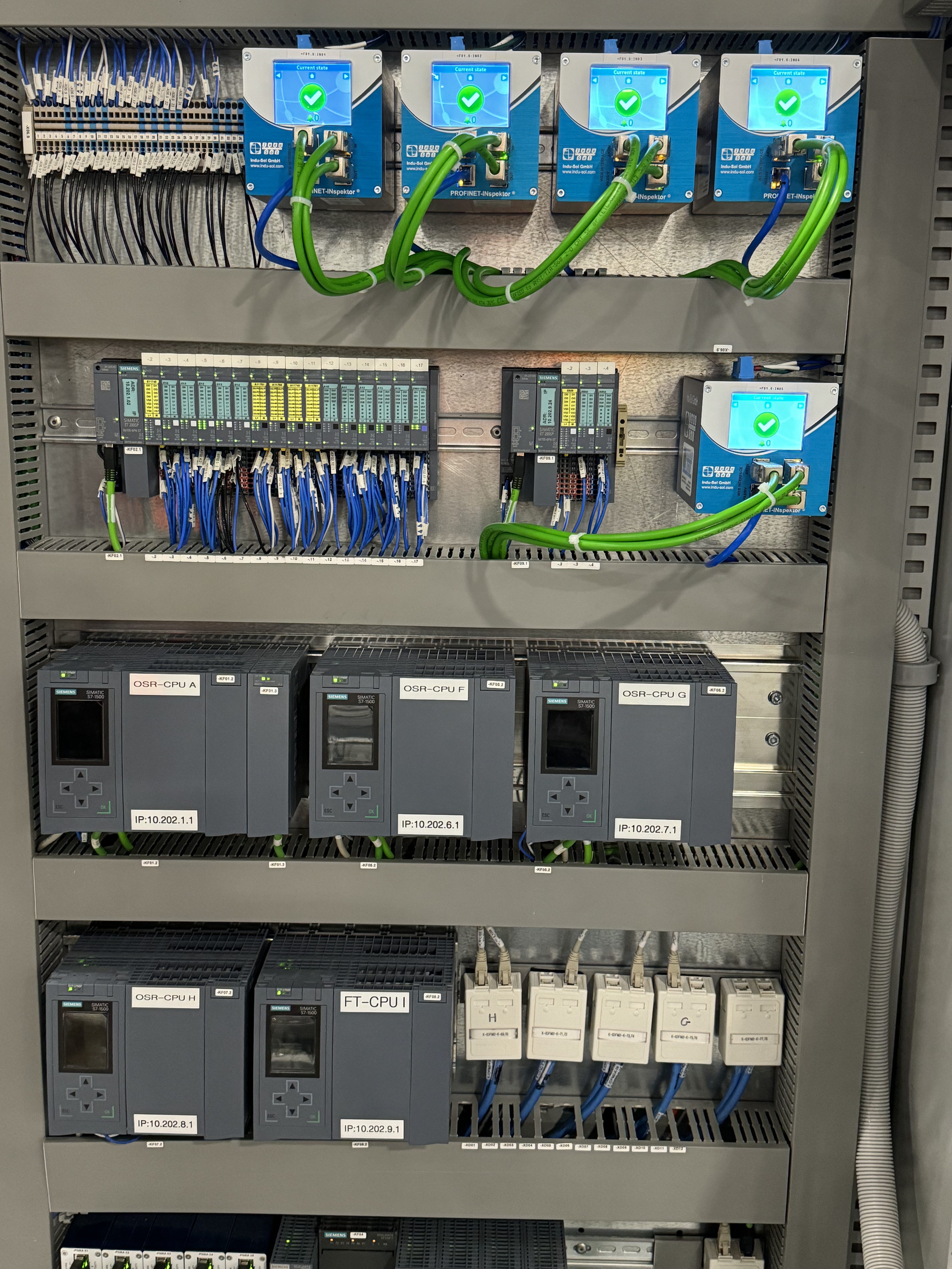 Industrial network maintenance