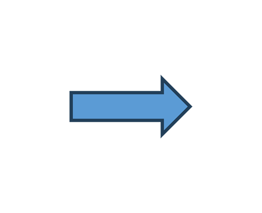 Arrow indicating improvement direction