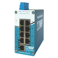 9-Port Profinet Managed Switch PROmesh P9 front angle view.