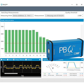 PROFIBUS Tester PB-Qone 110010050 with simple display of signal quality and signal to noise ratio