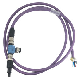 The CBMA IP67 Set 119040001 includes the active measuring adapter, a pre-cut CAN bus line, M12 bus termination, and M12 blind plug