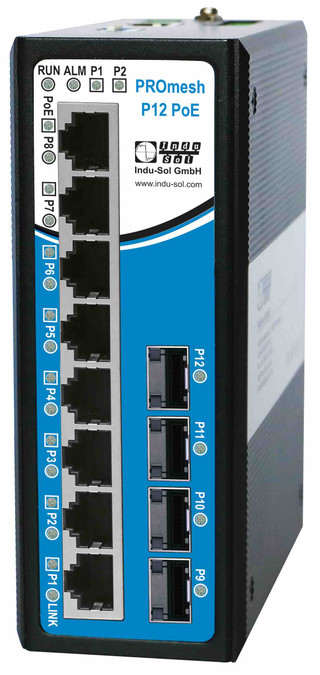 PROmesh B12 PoE | 12-Port PROFINET PoE Managed Switch 114110251