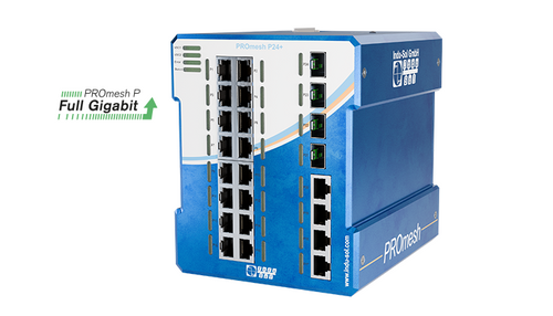 PROmesh P24+ | Full-managed switch for PROFINET and EtherNet/IP  114110150