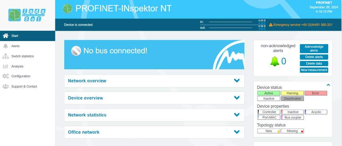 PROFINET-INspektor® NT Homepage