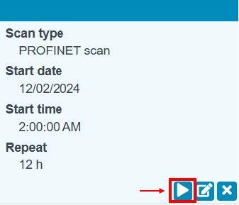 Start PROFINET scan