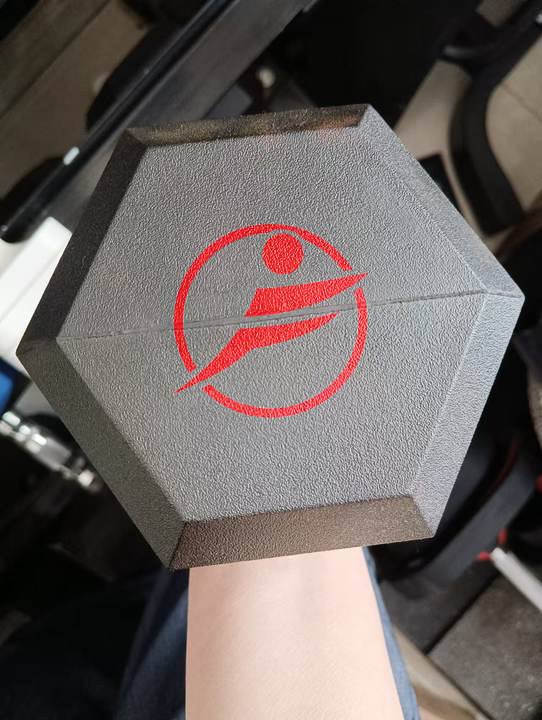 Hex Rubber Dumbbells