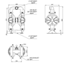 Double Diaphragm pump DP50ALX Schematics