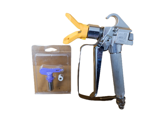 Premium Teryair Airless Paint Spray Gun Application, Silver, with Tip 517