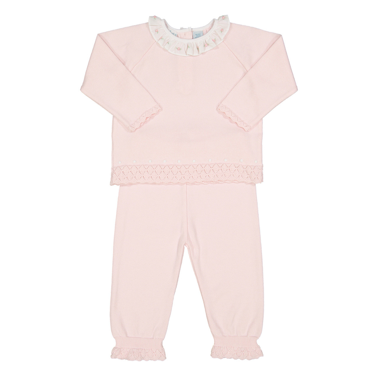 2WAY BIJOU RUFFLE TOP SET ROMPERS サックス S