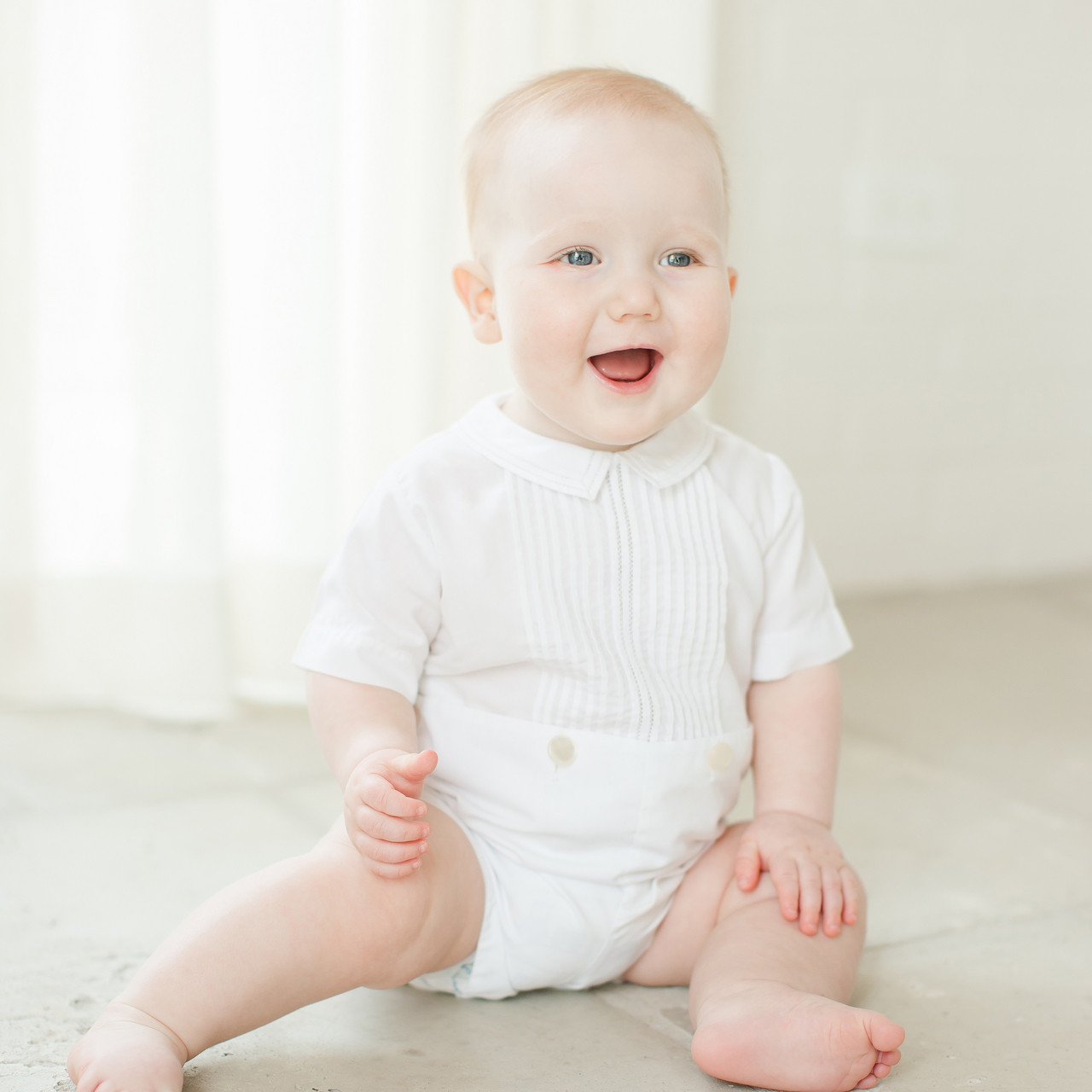 Baby Boy and Toddler White Outfit Feltman Brothers