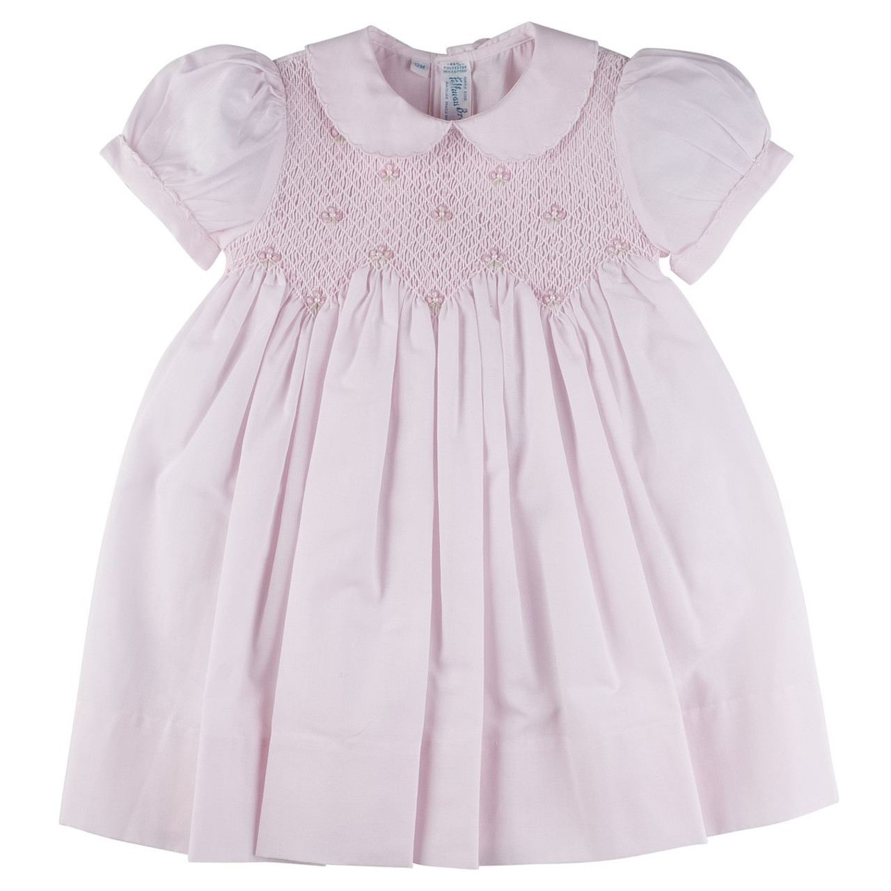 Scalloped Pearl Smocked Dress I Feltman Brothers