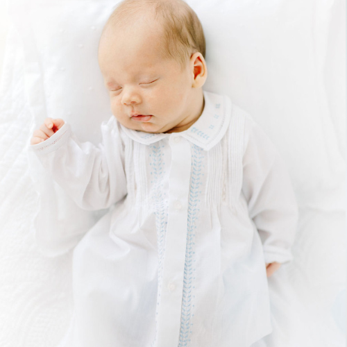 Feltman Brothers Girl Vintage Feltman Brothers Blue Pintucked