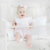 Girls Smocked Ruffle Romper