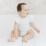 Girls Lemon Knit Romper