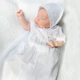 Boys Embroidered Collar Special Occasion Gown Set