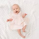 Rosebud Detail Smocked Dress