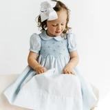 Scalloped Pearl Smocked Dress