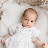 Preemie Smocked Scalloped Bubble