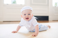 WHITE AND BLUE SAILOR SHORT SET