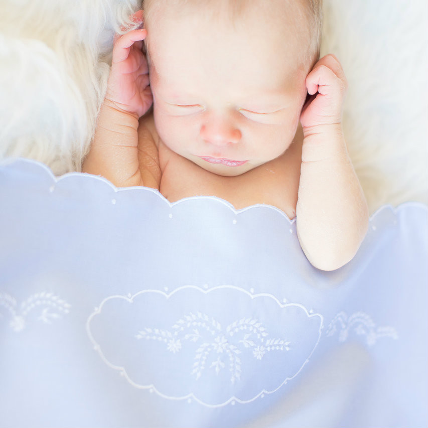 Little Brother Embroidered Receiving Blanket