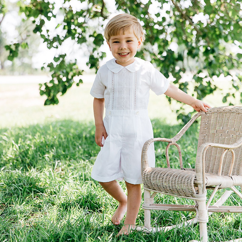 Baby Boy & Toddler Wedding White Suit & Outift I Feltman Brothers