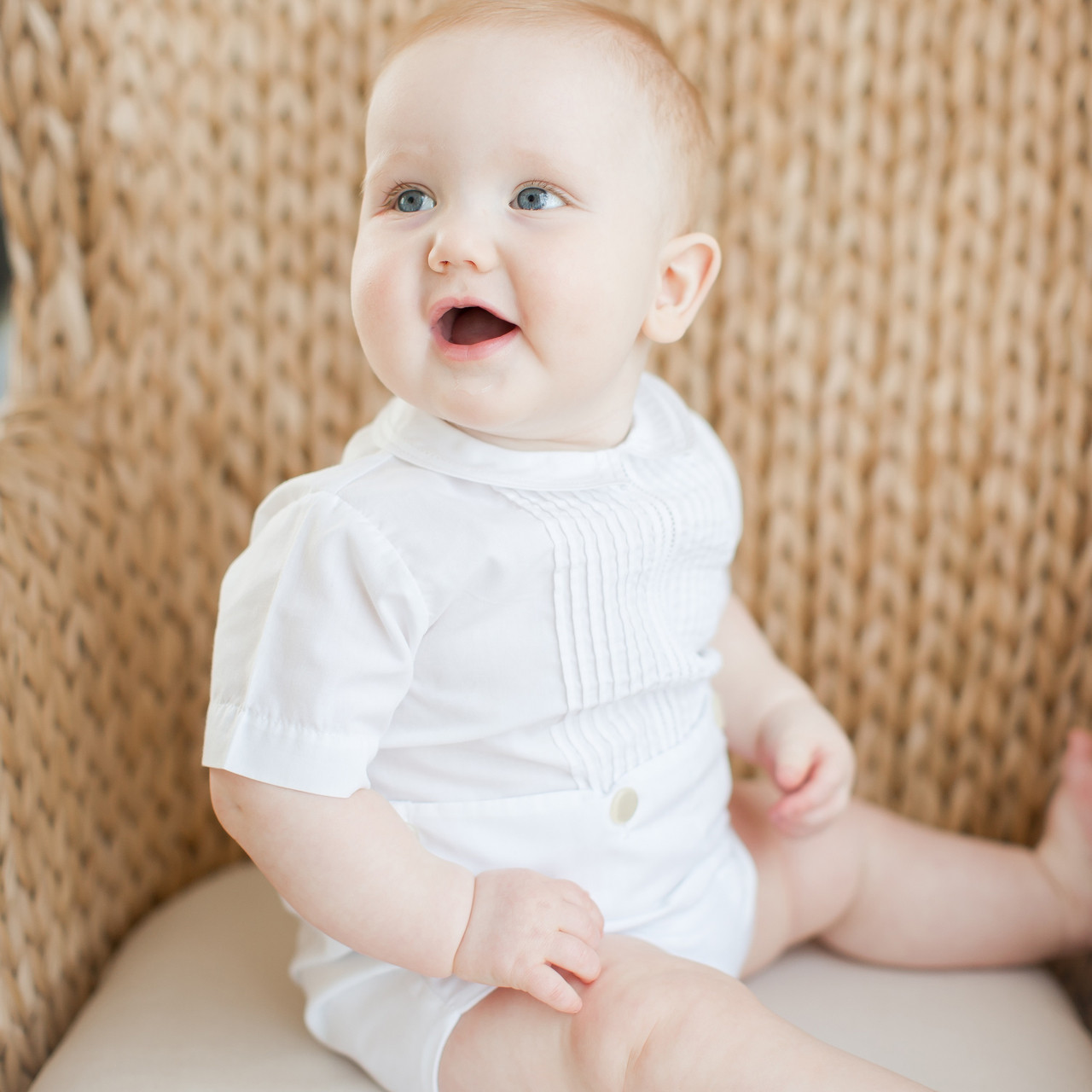 Baby Boy and Toddler White Outfit Feltman Brothers