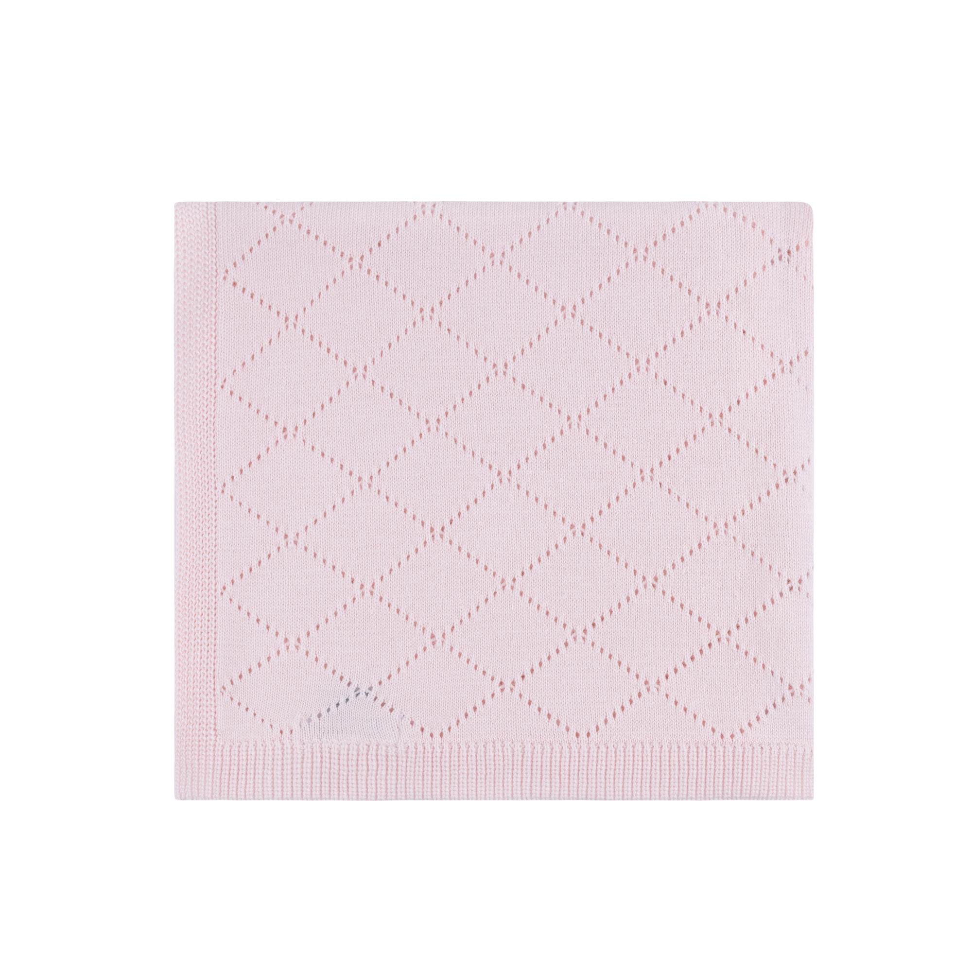 Feltman Brothers Ribbon Pointelle Knit Blanket, Pink main image 1