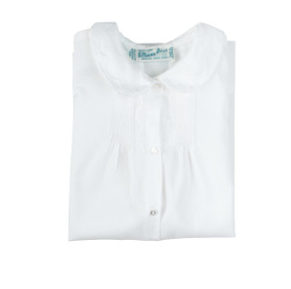Boys Train Embroidery Folded Daygown