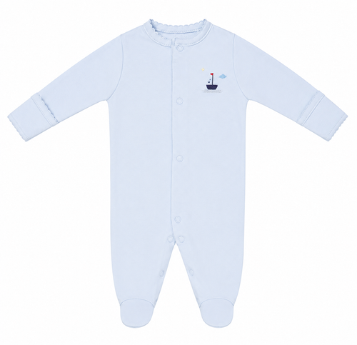 Preemie Pima Sailboat Romper