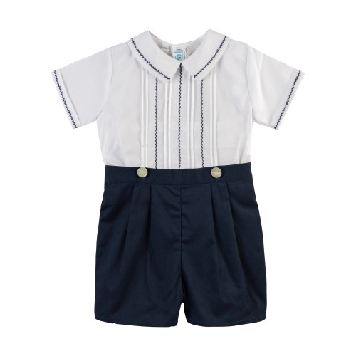 Boys Feather Stitched Bobby Suit 