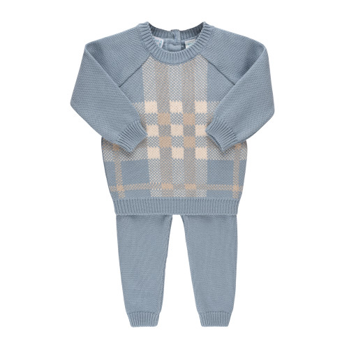 Baby Plaid Sweater Set