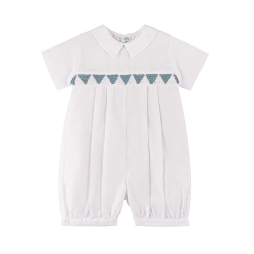 Southern Belle Smocked Boys Romper