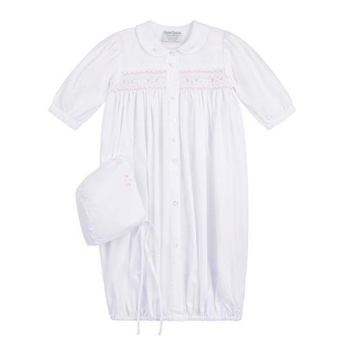 Girls Smocked Bud Take Me Home Gown With Bonnet 