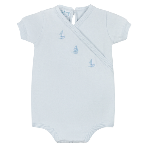 Boys Little Sailboat Knit Romper