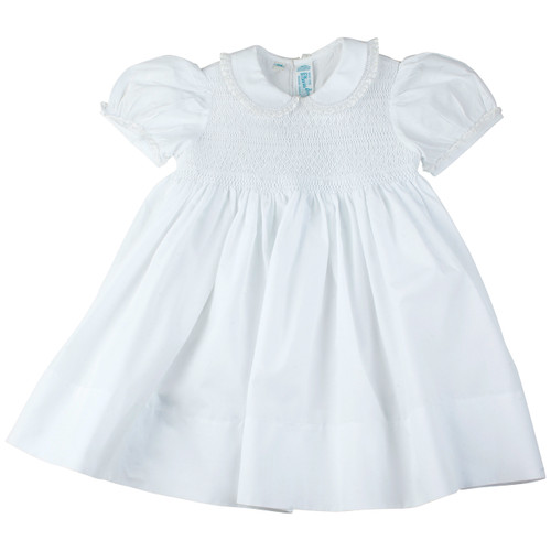Smocked Flower Dress For Baby Girl | Feltman Brothers