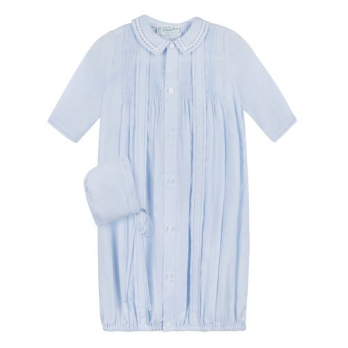 Boys Pintuck Yoke Take Me Home Gown with Bonnet