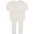Ivory Ruffle Collar Ribbed Knit Set by Feltman Brothers