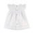 Girls Lace Trimmed White Dress