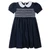 Girls Navy Classic Smocked Dress