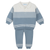 Boys Collared Colorblock Knit Set 