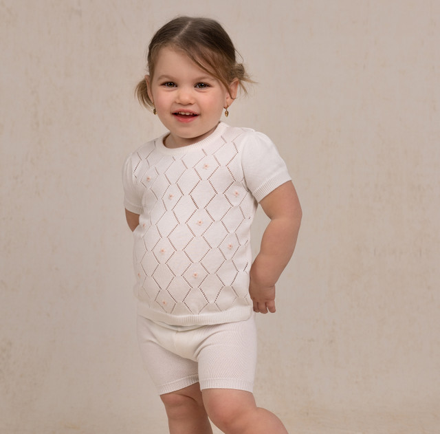 Feltman Brothers Baby Girls Vintage Wedding Bubble - Ivory main image 1