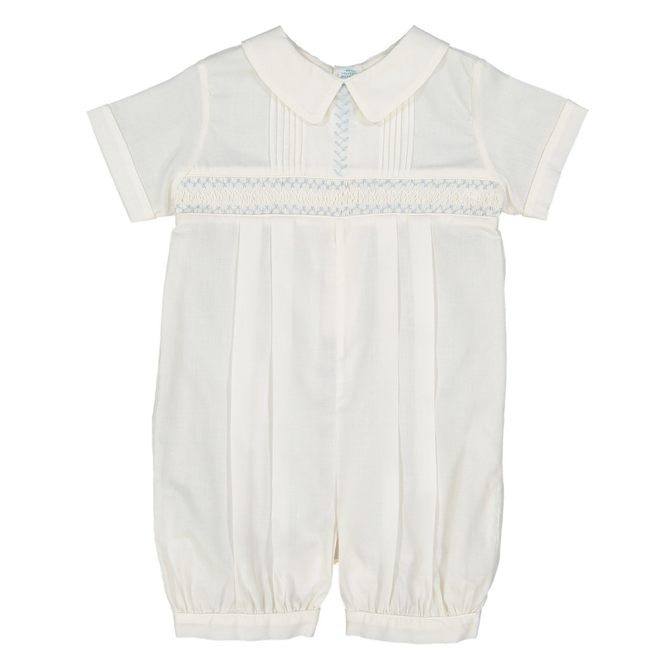 Feltman Brothers Baby Ivory / Blue Vintage Hat - Boy