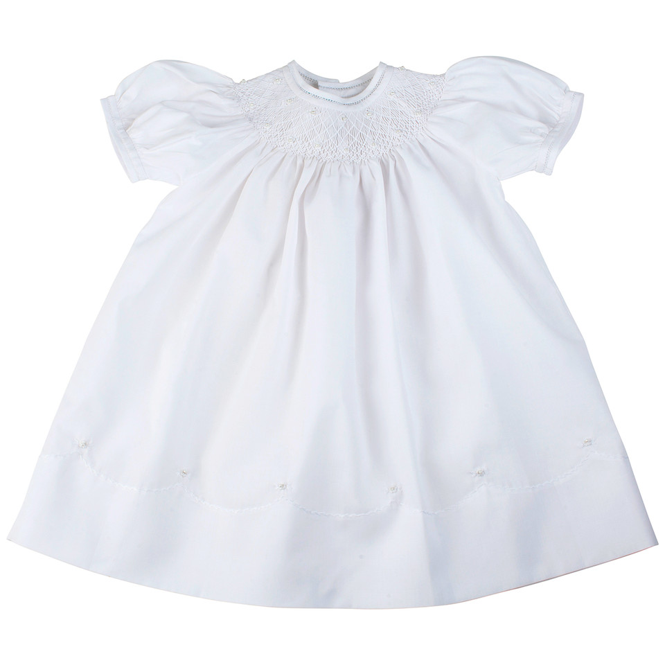 Smocked Bishop Dress For Newborn & Baby Girl | Feltman Brothers
